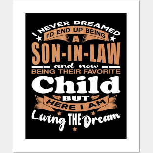 Husband Funny I Never Dreamed Son-In-Law Typography Posters and Art